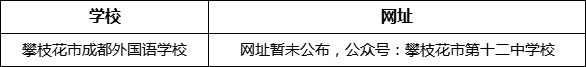 攀枝花市第十二中學(xué)校網(wǎng)址是什么？