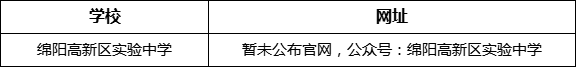綿陽(yáng)市綿陽(yáng)高新區(qū)實(shí)驗(yàn)中學(xué)網(wǎng)址是什么？