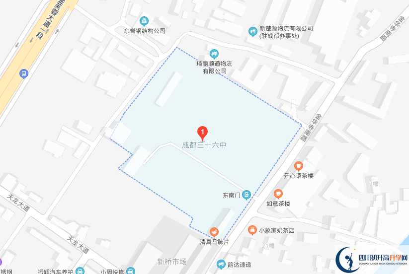 成都市第三十六中學(xué)校地址在哪里？